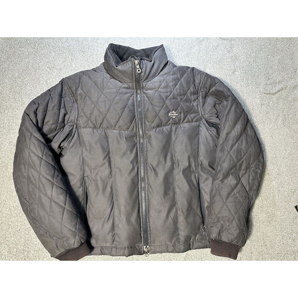 Harley-Davidson Motor Cycles Quilted Women’s Jacket Black Size L